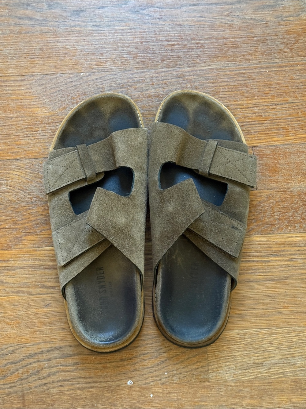 Todd Snyder Double-Strap Suede Slide Sandals - Picture 5 of 6